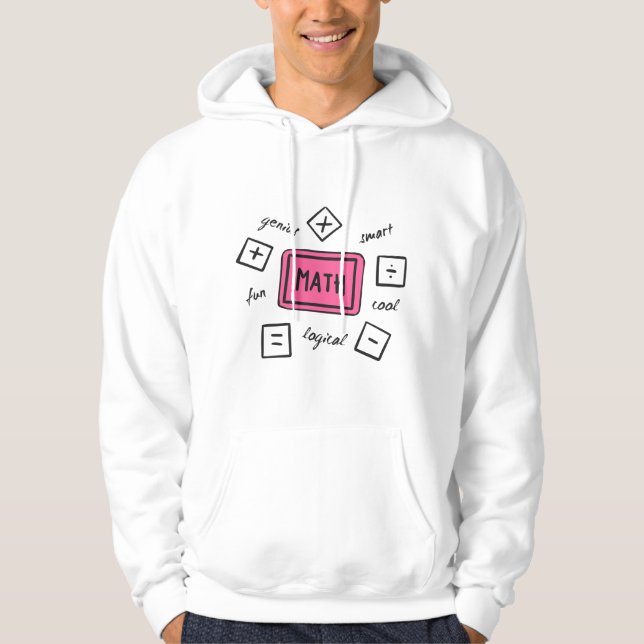 Math symbols Students and Parents Hoodie (Front)