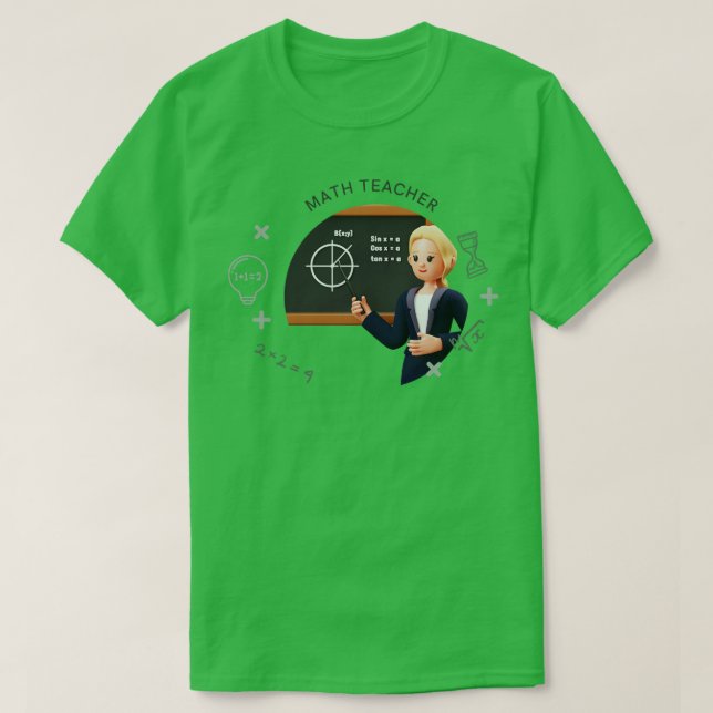 Math teacher 1 T-Shirt (Design Front)