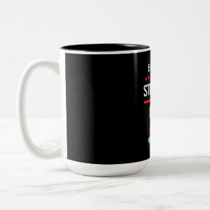 Math Teacher 5 Out Of 4 People Two-Tone Coffee Mug