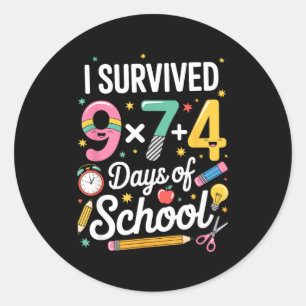 Math Teacher 67 Meme Algebra Clroom Humor Classic Round Sticker