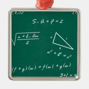 math teacher algebra geek metal tree decoration