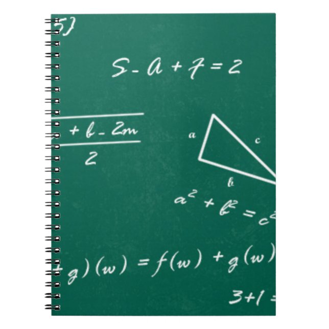 math teacher algebra geek notebook (Front)