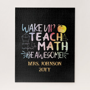 Math Teacher Appreciation - Be Awesome Jigsaw Puzzle