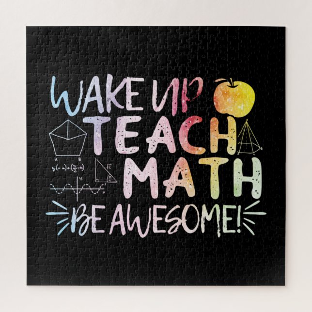 Math Teacher Appreciation - Be Awesome Jigsaw Puzzle (Vertical)