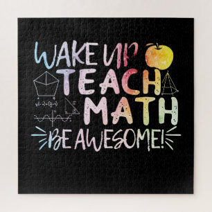 Math Teacher Appreciation - Be Awesome Jigsaw Puzzle