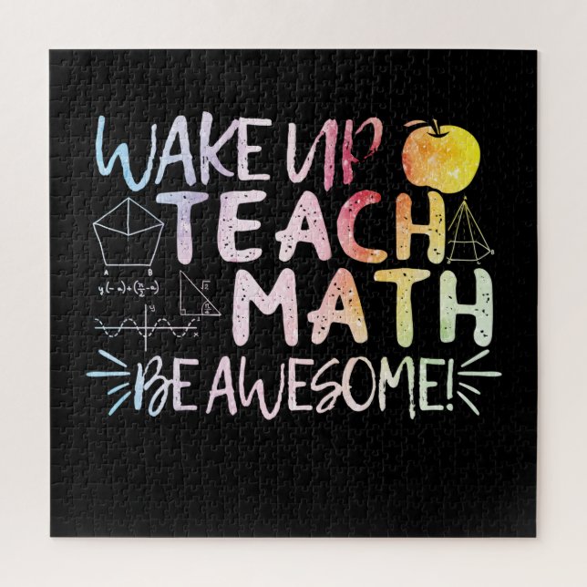 Math Teacher Appreciation - Be Awesome Jigsaw Puzzle (Vertical)