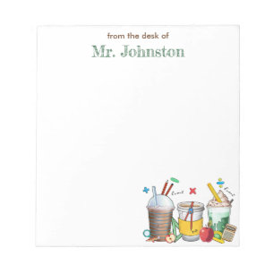 Math Teacher Appreciation  Coffee Personalised Notepad
