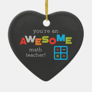 Math Teacher Appreciation Day, Awesome Ceramic Tree Decoration