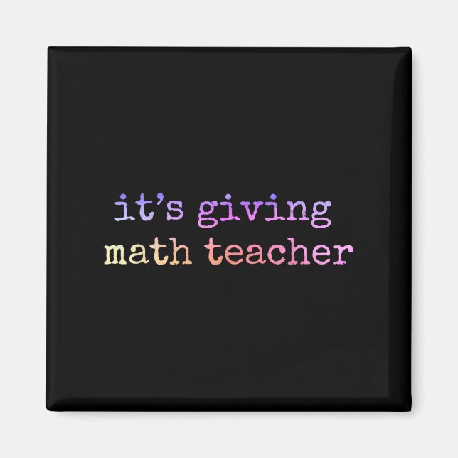 Math Teacher Appreciation Geometry Mathematician E Magnet (Front)