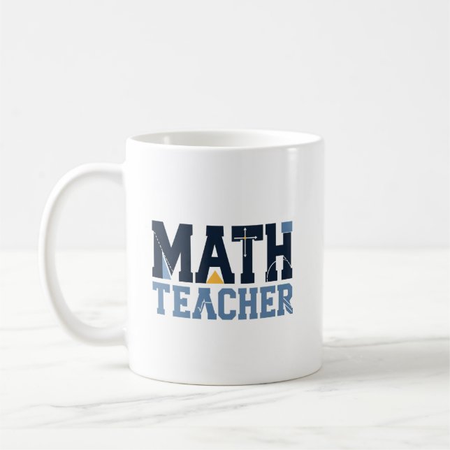 Math Teacher Appreciation Gift Coffee Mug (Left)