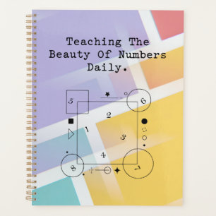 Math Teacher Appreciation Numbers Beauty Planner