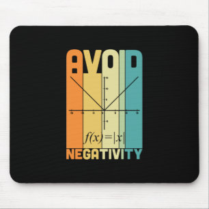 Math Teacher Avoid Negativity Mouse Mat