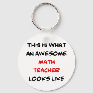 math teacher, awesome key ring