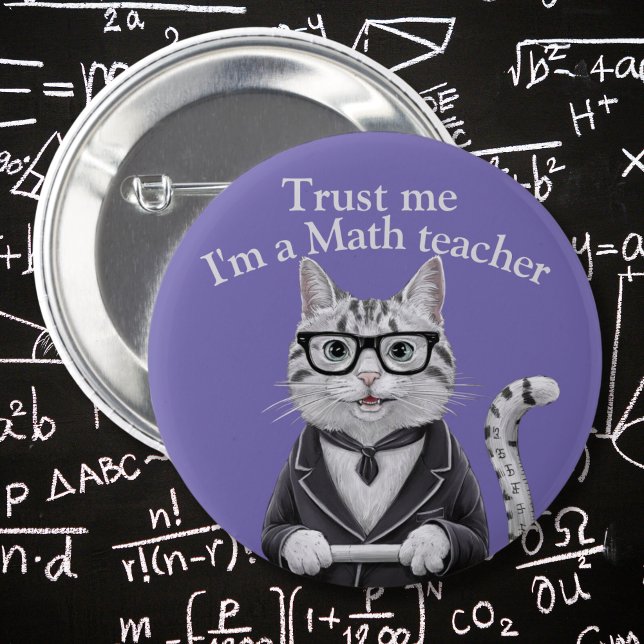 Math Teacher badge trust me mathematics professor  (Creator Uploaded)