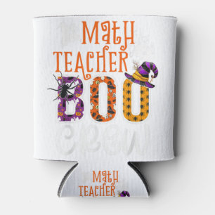 Math Teacher Boo Crew Halloween Costume Math Teach Can Cooler