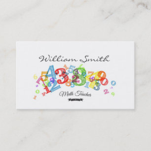 Math Teacher Business card