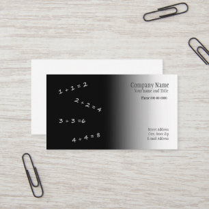 Math Teacher Business Card