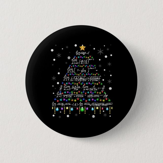 Math teacher Christmas Math T Shirt 6 Cm Round Badge (Front)