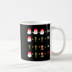 Math Teacher Christmas Shirt Quiz  Coffee Mug