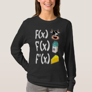 Math Teacher Cow Milk Cheese Math  Calculus T-Shirt