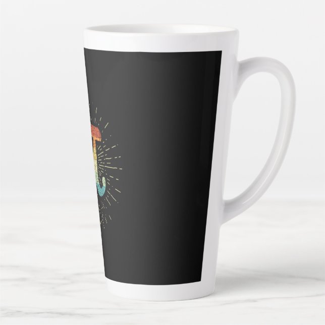 Math Teacher Cute Pi Latte Mug (Right)