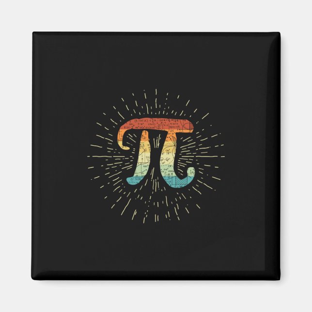 Math Teacher Cute Pi Magnet (Front)