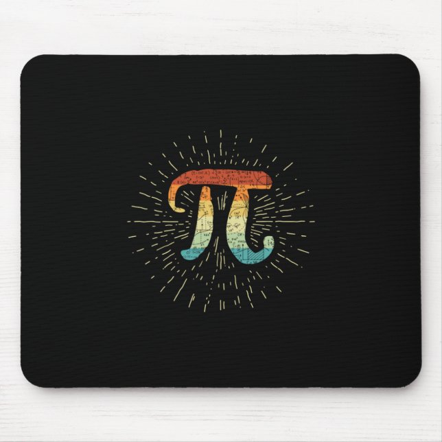Math Teacher Cute Pi Mouse Mat (Front)
