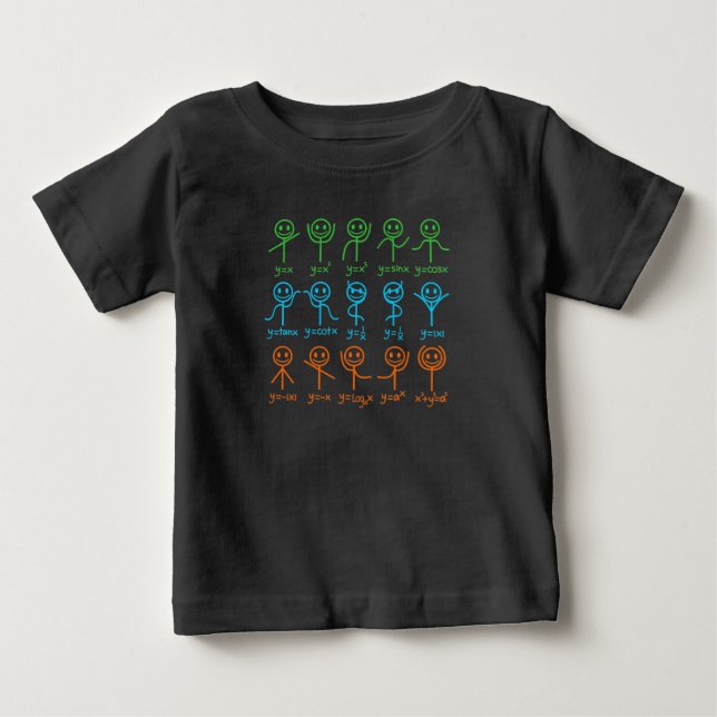 Math Teacher Dance Equation Mathematic Maths Baby T-Shirt (Front)