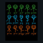 Math Teacher Dance Equation Mathematic Maths Poster<br><div class="desc">This graphic idea is for math lovers. This funny graphic / quote clothing makes all math teachers happy.</div>