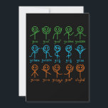 Math Teacher Dance Equation Mathematic Maths Thank You Card<br><div class="desc">This graphic idea is for math lovers. This funny graphic / quote clothing makes all math teachers happy.</div>