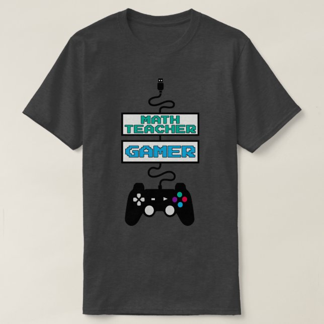 Math Teacher Design Quote T-Shirt (Design Front)
