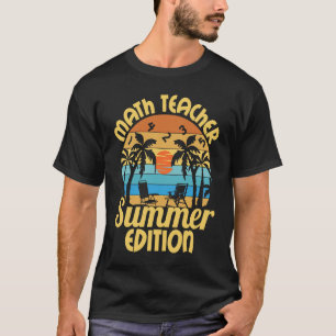Math Teacher Educational Rockstar Education School T-Shirt