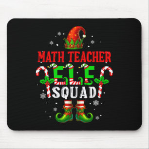 Math Teacher Elf Squad Xmas Elf Hat Shoes Funny Jo Mouse Mat