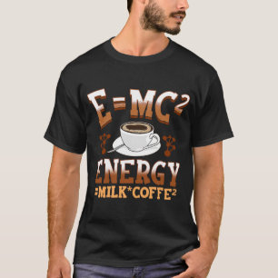 Math Teacher Energy Coffee Formula Caffeine Chemi T-Shirt