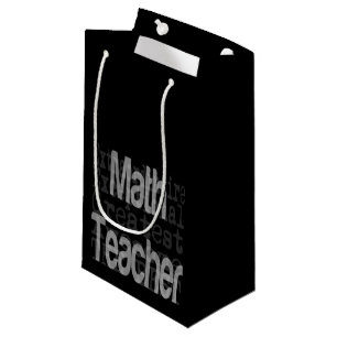Math Teacher Extraordinaire Small Gift Bag