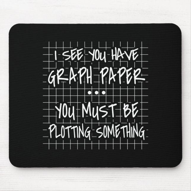 Math Teacher, Funny Back To School, I See you Mouse Mat (Front)