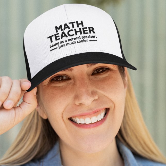 Math Teacher Funny Math Trucker Hat (Creator Uploaded)