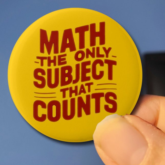 Math Teacher gift Mathematic genius Numeracy 6 Cm Round Badge (Creator Uploaded)