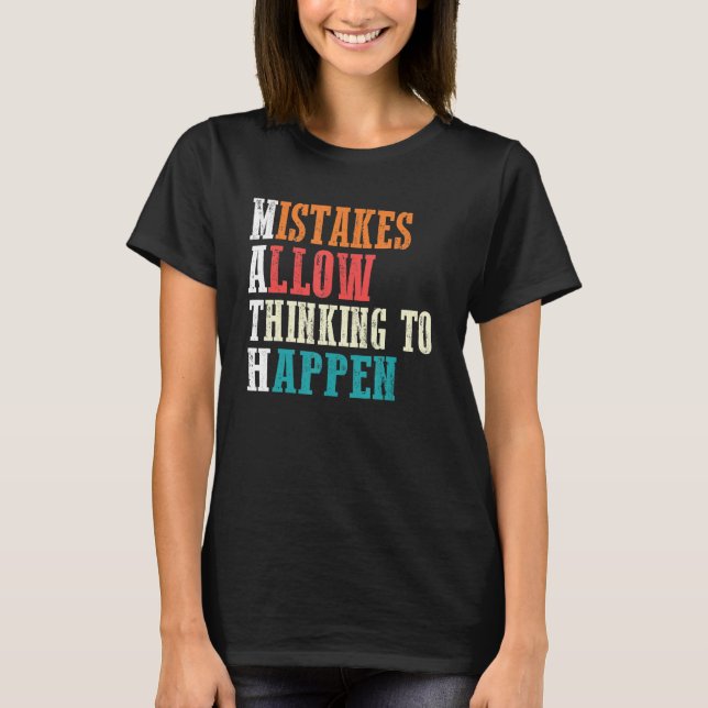 Math Teacher Graphic  Best Math Teacher T-Shirt (Front)