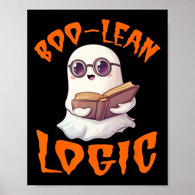 Math Teacher Halloween Comstume Fall Pumpkin Ghost Poster (Front)