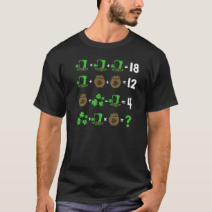Math Teacher Humor Order Of Operations St Pattys D T-Shirt