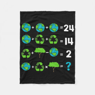 Math Teacher Humour Day Of Earth Order Of Operatio Fleece Blanket