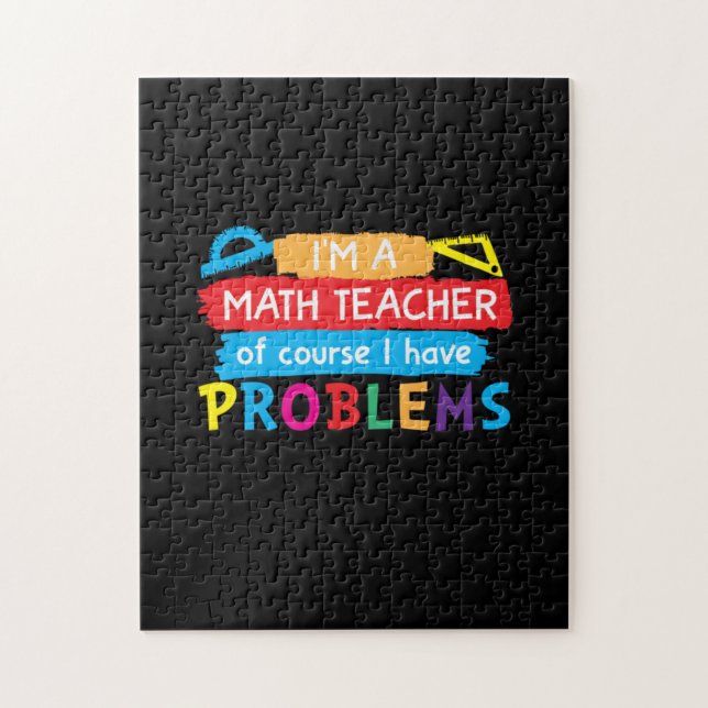 Math Teacher I Am A Math Teacher Jigsaw Puzzle (Vertical)