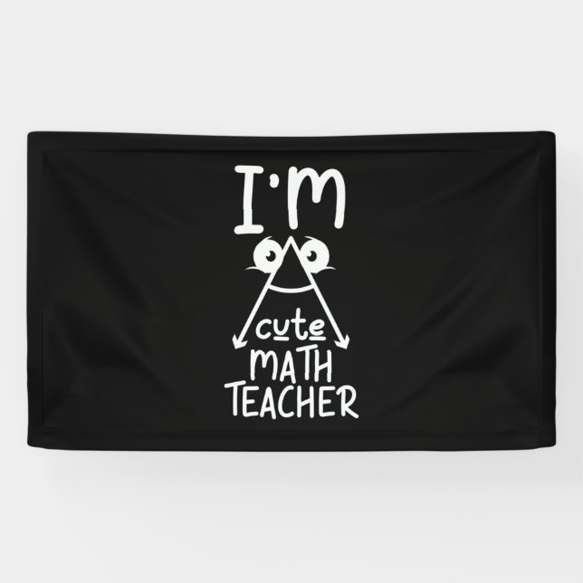 Math Teacher I Am Math Teacher Banner (Horizontal)