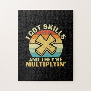 Math Teacher I Got Skills Jigsaw Puzzle