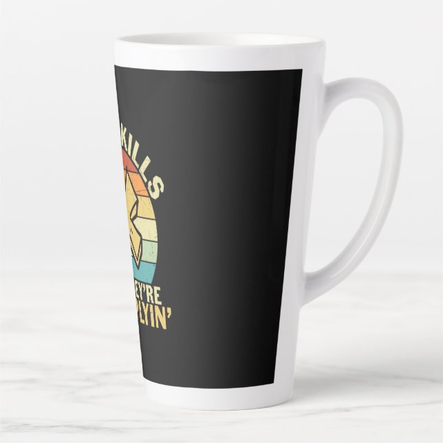 Math Teacher I Got Skills Latte Mug (Right)