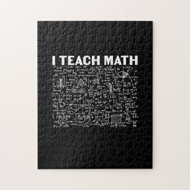 Math Teacher I Teach Math Jigsaw Puzzle (Vertical)
