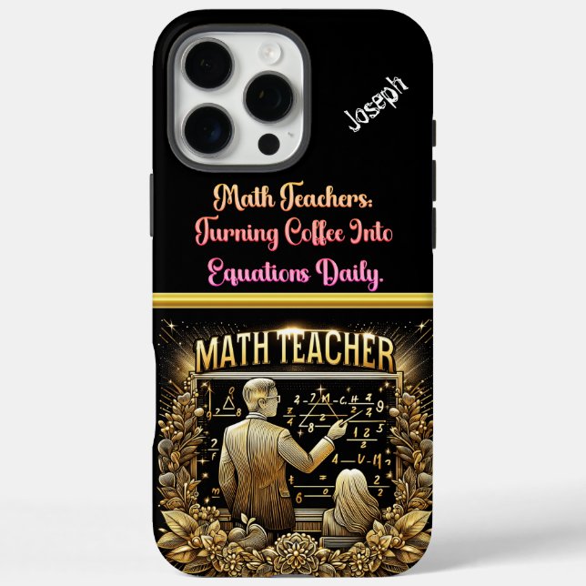 Math Teacher Inspiring Students Case-Mate iPhone Case (Back)