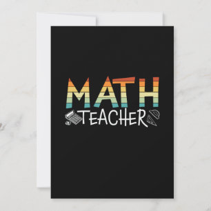 Math Teacher Invitation
