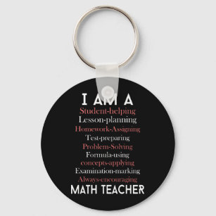 Math teacher key ring